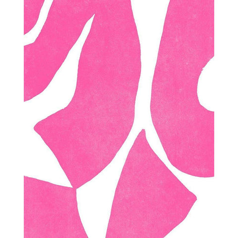 Color Cuts XV White Modern Wood Framed Art Print by Vess, June Erica