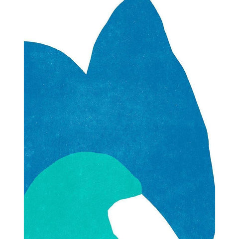 Color Cuts XVI White Modern Wood Framed Art Print by Vess, June Erica