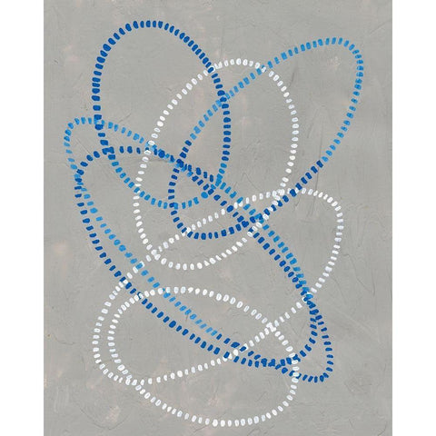Running Stitch I Black Modern Wood Framed Art Print by Lam, Vanna