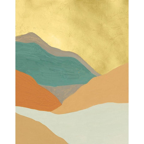 Oxidized Mesa I Gold Ornate Wood Framed Art Print with Double Matting by Lam, Vanna