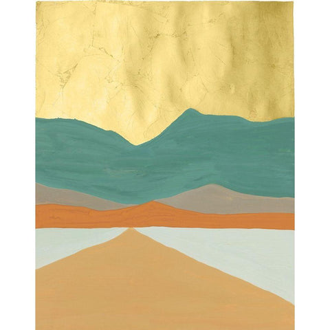 Oxidized Mesa II White Modern Wood Framed Art Print by Lam, Vanna