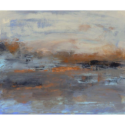 Space to Wander I Black Modern Wood Framed Art Print with Double Matting by Gordon, Sharon