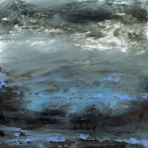 Water Study I Black Modern Wood Framed Art Print by Gordon, Sharon