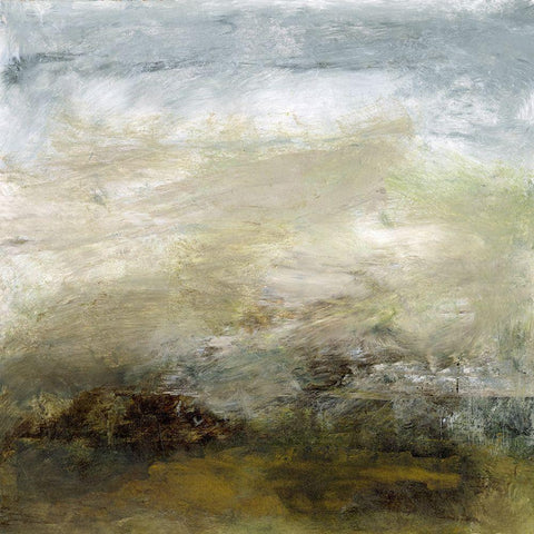 Water Study III White Modern Wood Framed Art Print with Double Matting by Gordon, Sharon