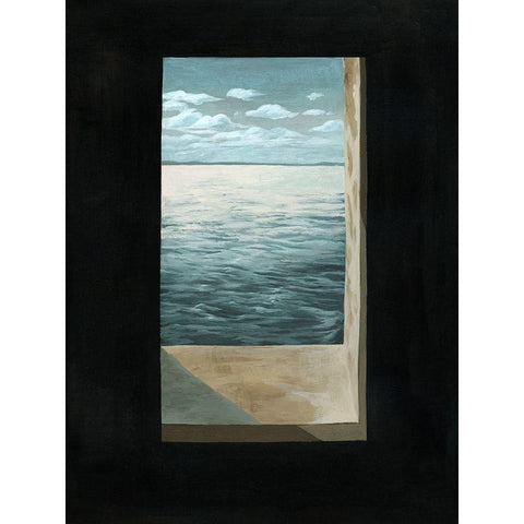 Out of the Lighthouse II Black Modern Wood Framed Art Print with Double Matting by Popp, Grace