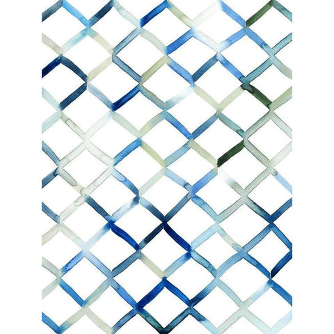 Sea Lattice I Black Modern Wood Framed Art Print by Popp, Grace