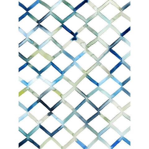 Sea Lattice II White Modern Wood Framed Art Print by Popp, Grace