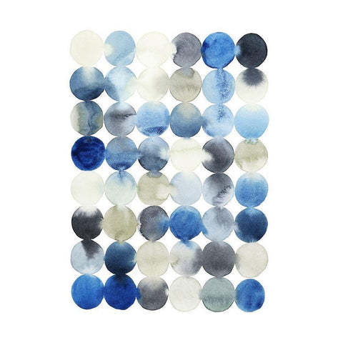 Organic Drops I White Modern Wood Framed Art Print by Popp, Grace