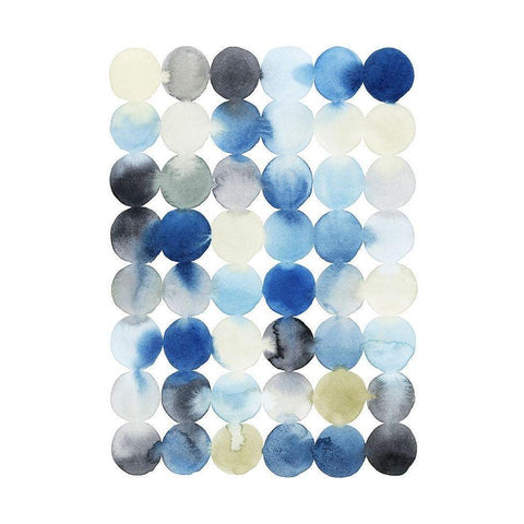 Organic Drops II White Modern Wood Framed Art Print by Popp, Grace