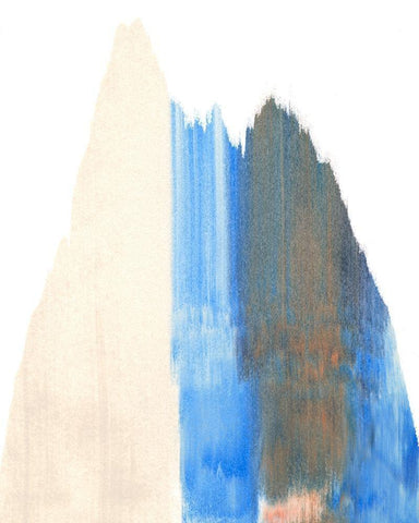 Seismic Slide I White Modern Wood Framed Art Print with Double Matting by Caroline, Emma