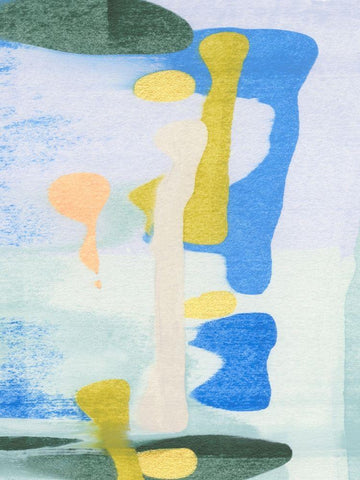 Rorschach Rainbow I Black Ornate Wood Framed Art Print with Double Matting by Caroline, Emma