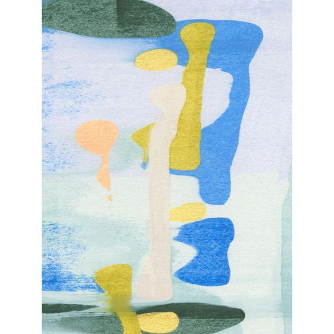 Rorschach Rainbow I Black Modern Wood Framed Art Print with Double Matting by Caroline, Emma