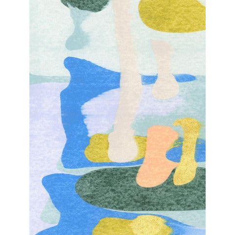 Rorschach Rainbow II Black Modern Wood Framed Art Print with Double Matting by Caroline, Emma