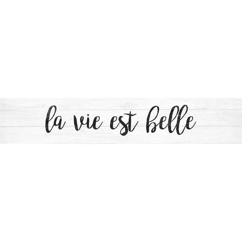 French Typography II White Modern Wood Framed Art Print by Hambly, Anna