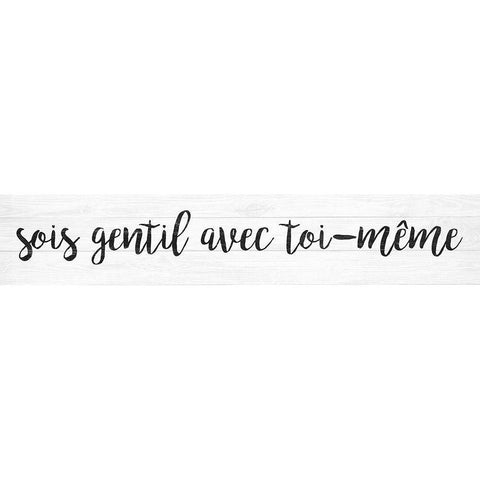 French Typography IV White Modern Wood Framed Art Print by Hambly, Anna