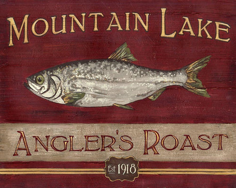 Lodge Coffee I Black Ornate Wood Framed Art Print with Double Matting by Vess, June Erica