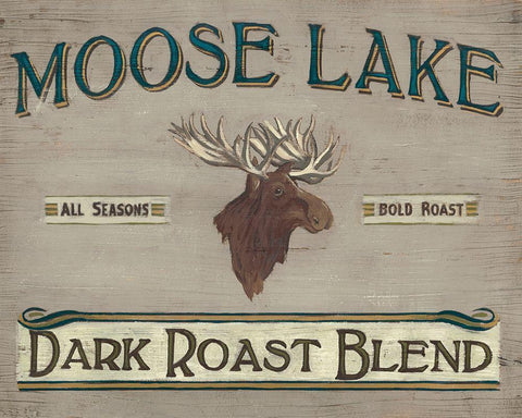 Lodge Coffee III White Modern Wood Framed Art Print with Double Matting by Vess, June Erica