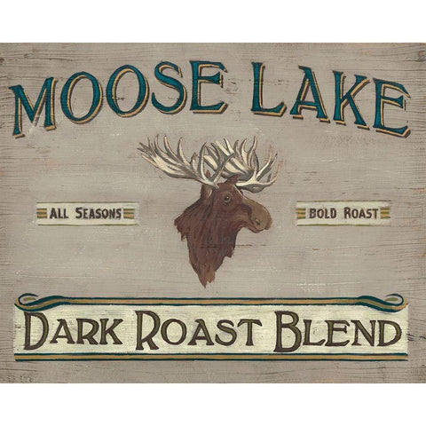 Lodge Coffee III Black Modern Wood Framed Art Print by Vess, June Erica