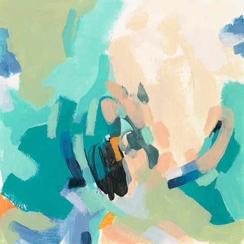 Soft Serve I White Modern Wood Framed Art Print by Vess, June Erica