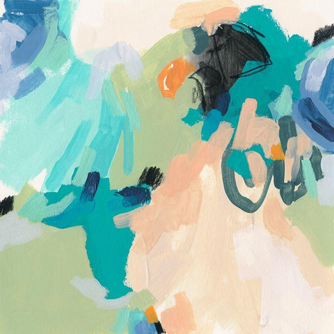 Soft Serve II Black Ornate Wood Framed Art Print with Double Matting by Vess, June Erica