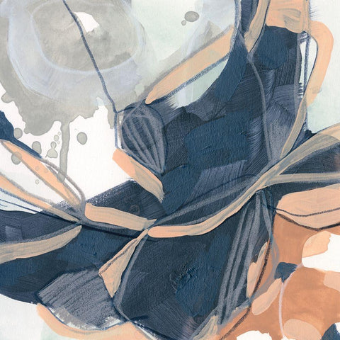 Sienna Spindle II White Modern Wood Framed Art Print by Vess, June Erica