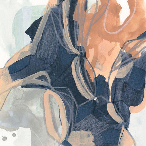 Sienna Spindle IV Gold Ornate Wood Framed Art Print with Double Matting by Vess, June Erica