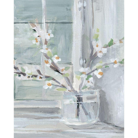 Spring Sunlight II White Modern Wood Framed Art Print by Warren, Annie