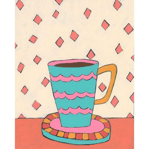 Mid Morning Coffee I Gold Ornate Wood Framed Art Print with Double Matting by Moore, Regina