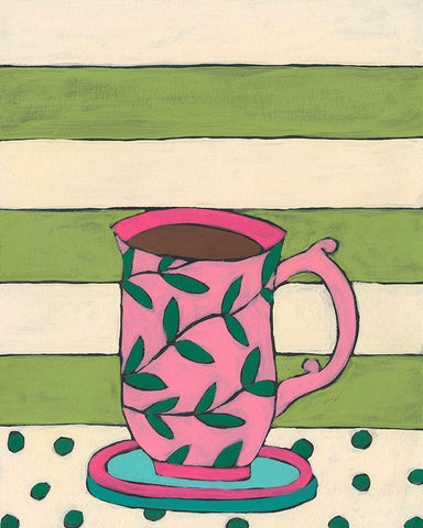 Mid Morning Coffee VII Black Ornate Wood Framed Art Print with Double Matting by Moore, Regina