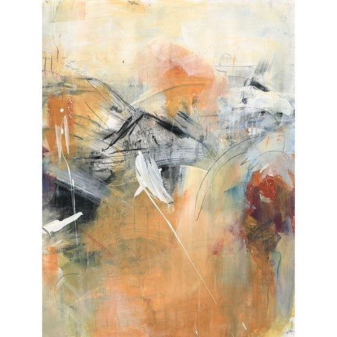 Frozen Spring II Black Modern Wood Framed Art Print by Combs, Joyce