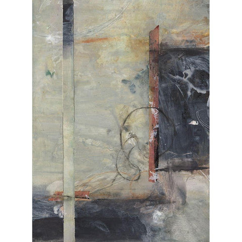 Rising Together I White Modern Wood Framed Art Print by Combs, Joyce