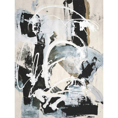 Natures Winterland I Black Modern Wood Framed Art Print with Double Matting by Combs, Joyce