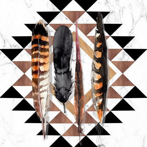 Santa Fe Skulls I Black Ornate Wood Framed Art Print with Double Matting by Parker, Jennifer Paxton