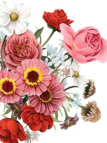 Modern Arrangement I Black Ornate Wood Framed Art Print with Double Matting by Popp, Grace