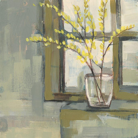 Sign of Spring I White Modern Wood Framed Art Print by Goldberger, Jennifer