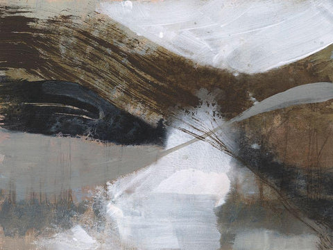 Clouded Vortex II Black Ornate Wood Framed Art Print with Double Matting by Goldberger, Jennifer