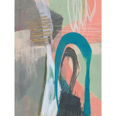 Marks in Marks I Black Modern Wood Framed Art Print with Double Matting by Goldberger, Jennifer