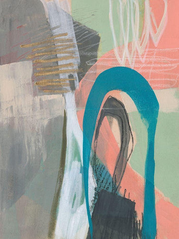 Marks in Marks I White Modern Wood Framed Art Print with Double Matting by Goldberger, Jennifer