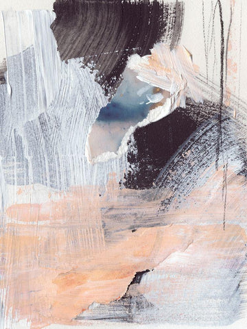 Paved Path I Black Ornate Wood Framed Art Print with Double Matting by Parker, Jennifer Paxton