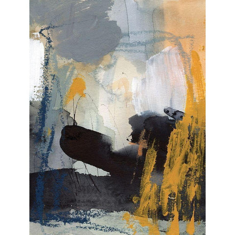 Incite II Black Modern Wood Framed Art Print by Borges, Victoria