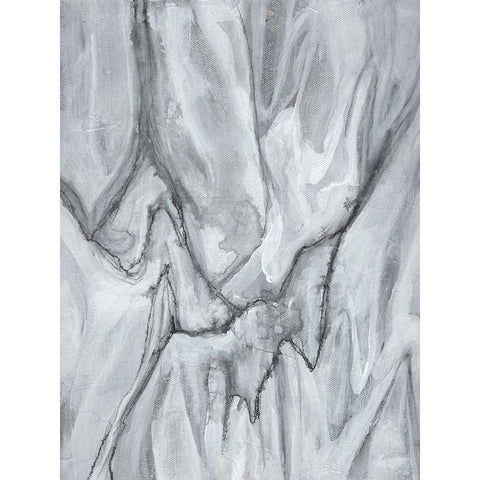 Marbled White I Gold Ornate Wood Framed Art Print with Double Matting by Goldberger, Jennifer