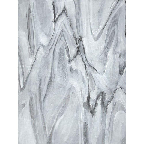 Marbled White III Black Modern Wood Framed Art Print with Double Matting by Goldberger, Jennifer