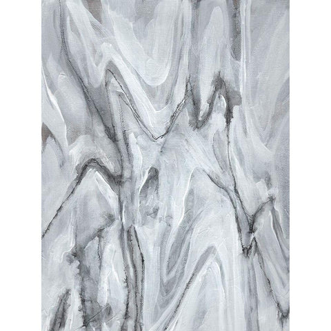 Marbled White IV White Modern Wood Framed Art Print by Goldberger, Jennifer