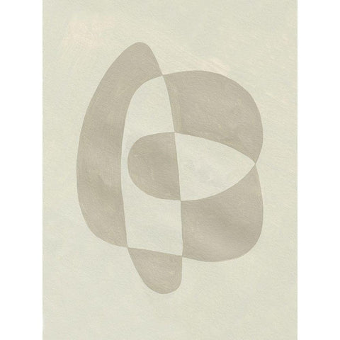 Soft Shape III Black Modern Wood Framed Art Print by Caroline, Emma