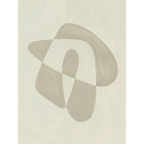 Soft Shape IV Black Modern Wood Framed Art Print by Caroline, Emma