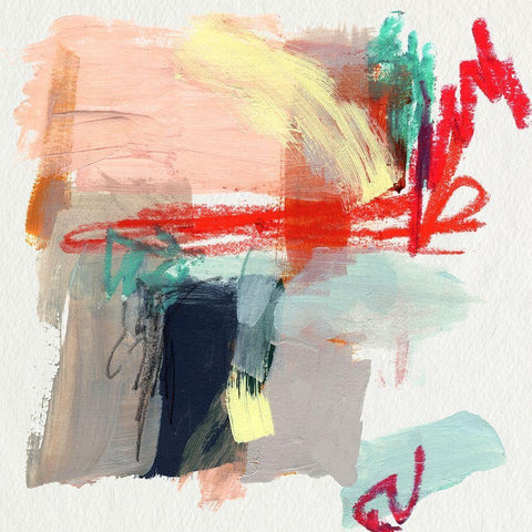 Abstract Metro Maps I Black Ornate Wood Framed Art Print with Double Matting by Parker, Jennifer Paxton