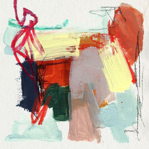 Abstract Metro Maps II Gold Ornate Wood Framed Art Print with Double Matting by Parker, Jennifer Paxton