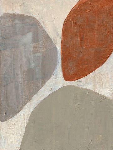 Three Stones II Black Ornate Wood Framed Art Print with Double Matting by Goldberger, Jennifer