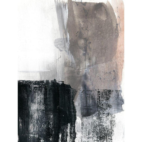 Ebonized I Black Modern Wood Framed Art Print with Double Matting by Goldberger, Jennifer