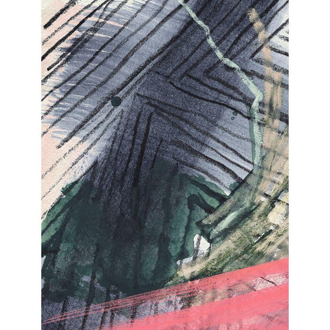 Angled Spaces I White Modern Wood Framed Art Print by Parker, Jennifer Paxton